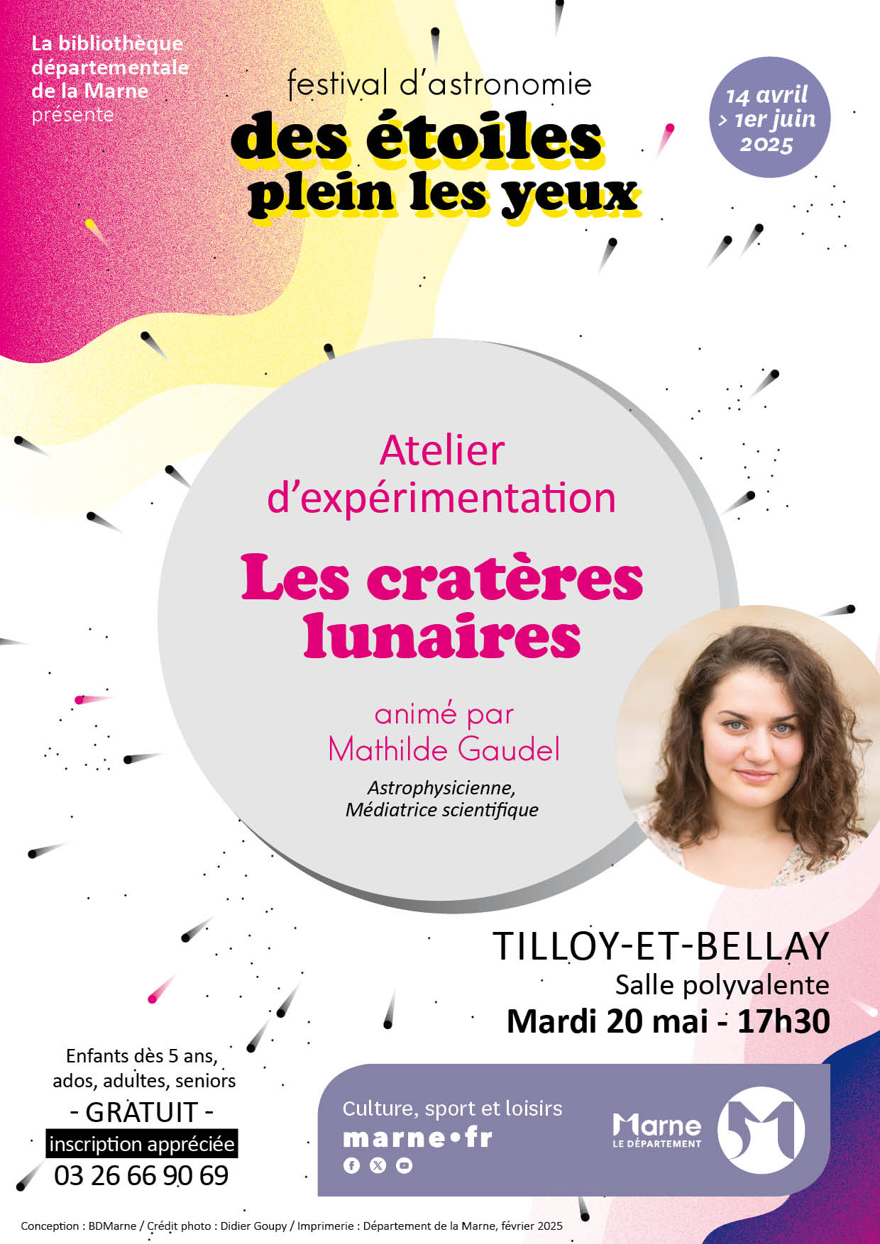 2025 05 20 TILLOY ET BELLAY Affiche Ateliers Mathilde Gaudel